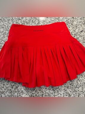 Red Gold Hinge Tennis Skirt - small worn one time